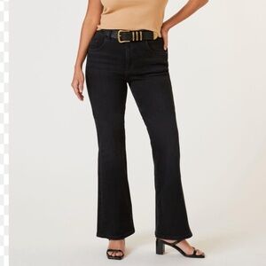 Anthropologie Pilcro The Demilune Bootcut Black Jeans women size 31 Y2K Flare 90